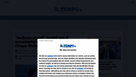 What Iltempo.it website looked like in 2022 (1 year ago)