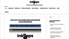 What Inkseps.com website looked like in 2022 (1 year ago)