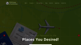 What Itm.edu website looked like in 2022 (3 years ago)