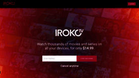 What Irokotv.com website looked like in 2022 (1 year ago)