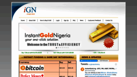 What Instantgold.ng website looked like in 2022 (1 year ago)