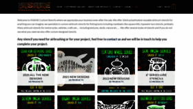 What Insanecustomstencils.com website looked like in 2022 (1 year ago)