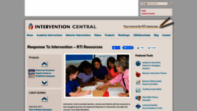 What Interventioncentral.org website looked like in 2022 (3 years ago)