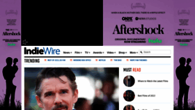 What Indiewire.com website looked like in 2022 (1 year ago)