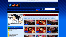 What Inkanime.com website looked like in 2022 (1 year ago)