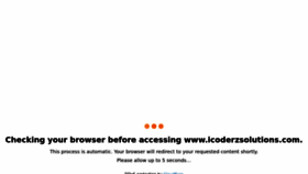 What Icoderzsolutions.com website looked like in 2022 (1 year ago)
