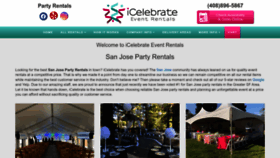 What Icelebrateevents.com website looked like in 2022 (1 year ago)