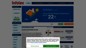 What Infolex.lt website looked like in 2022 (1 year ago)