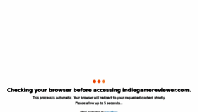 What Indiegamereviewer.com website looked like in 2022 (1 year ago)
