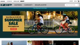 What Izipbikes.com website looked like in 2022 (1 year ago)