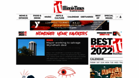What Illinoistimes.com website looked like in 2022 (1 year ago)