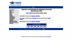 What Isayeret.com website looked like in 2022 (1 year ago)