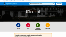 What Incucai.gov.ar website looked like in 2022 (1 year ago)