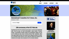 What Iccrimea.org website looked like in 2022 (1 year ago)