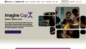 What Imaginecup.com website looked like in 2022 (1 year ago)