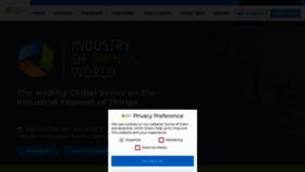 What Industryofthingsworld.com website looked like in 2022 (1 year ago)