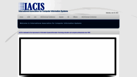 What Iacis.org website looked like in 2022 (1 year ago)