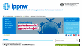 What Ippnw.de website looked like in 2022 (1 year ago)