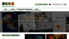 What Iba.org website looked like in 2022 (1 year ago)