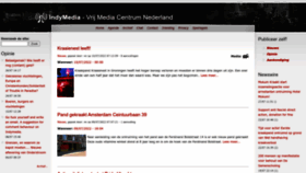 What Indymedia.nl website looked like in 2022 (1 year ago)