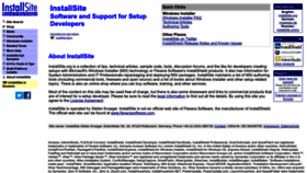 What Installsite.org website looked like in 2022 (1 year ago)