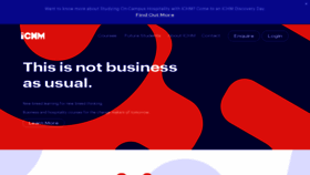 What Ichm.edu.au website looked like in 2022 (1 year ago)