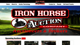 What Ironhorseauction.com website looked like in 2022 (1 year ago)