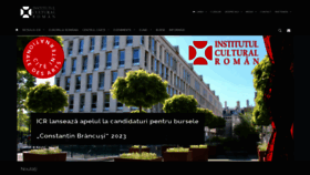 What Icr.ro website looked like in 2022 (1 year ago)