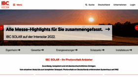 What Ibc-solar.de website looked like in 2022 (1 year ago)