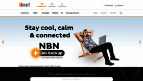 What Iinet.com.au website looked like in 2022 (1 year ago)