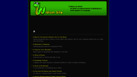 What Idiomsite.com website looked like in 2022 (1 year ago)