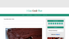 What Icancookthat.org website looked like in 2022 (1 year ago)