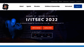 What Iitsec.org website looked like in 2022 (1 year ago)