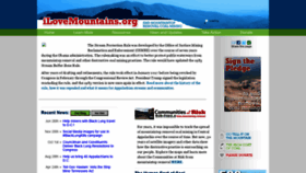 What Ilovemountains.org website looked like in 2022 (2 years ago)