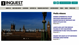 What Inquest.org.uk website looked like in 2022 (1 year ago)