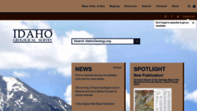 What Idahogeology.org website looked like in 2022 (1 year ago)