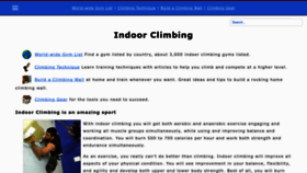 What Indoorclimbing.com website looked like in 2022 (1 year ago)