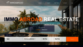 What Immoabroad.com website looked like in 2022 (2 years ago)