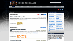 What Insidetheleague.com website looked like in 2022 (1 year ago)