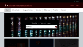 What Idiotikon.ch website looked like in 2022 (1 year ago)