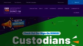 What Isd728.org website looked like in 2022 (2 years ago)