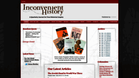 What Inconvenienthistory.com website looked like in 2022 (1 year ago)