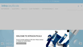 What Intraceuticals.com website looked like in 2022 (1 year ago)