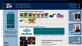 What Ipv6forum.com website looked like in 2022 (1 year ago)
