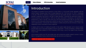 What Icfai.org website looked like in 2022 (1 year ago)