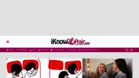 What Iknowhair.com website looked like in 2022 (1 year ago)