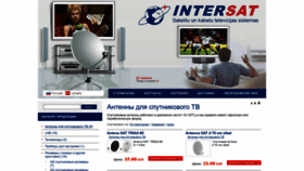 What Intersat.lv website looked like in 2022 (1 year ago)