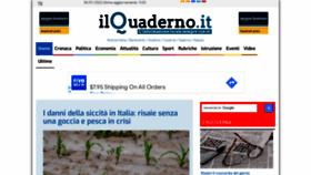 What Ilquaderno.it website looked like in 2022 (1 year ago)