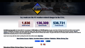 What Icyroadsafety.com website looked like in 2022 (1 year ago)