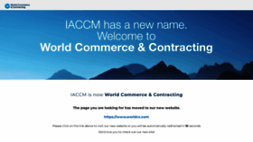 What Iaccm.com website looked like in 2022 (1 year ago)